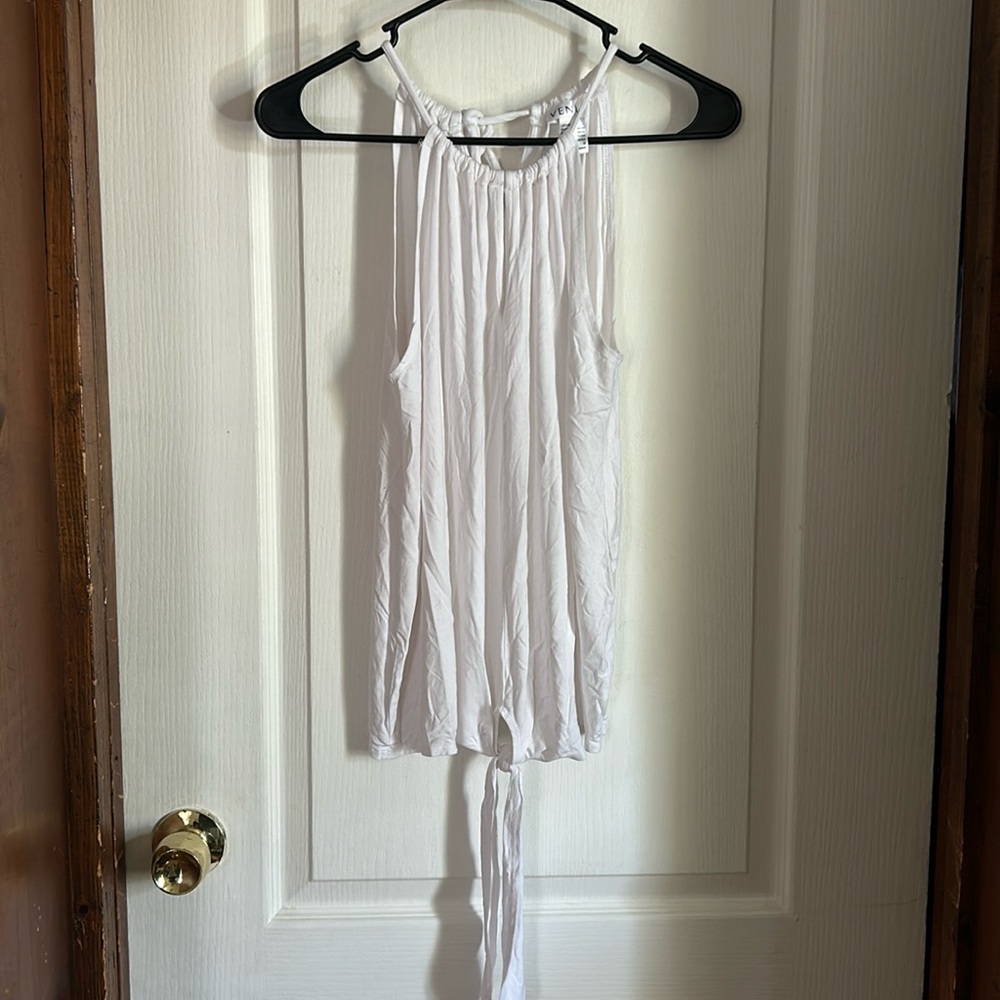 White tie detail top